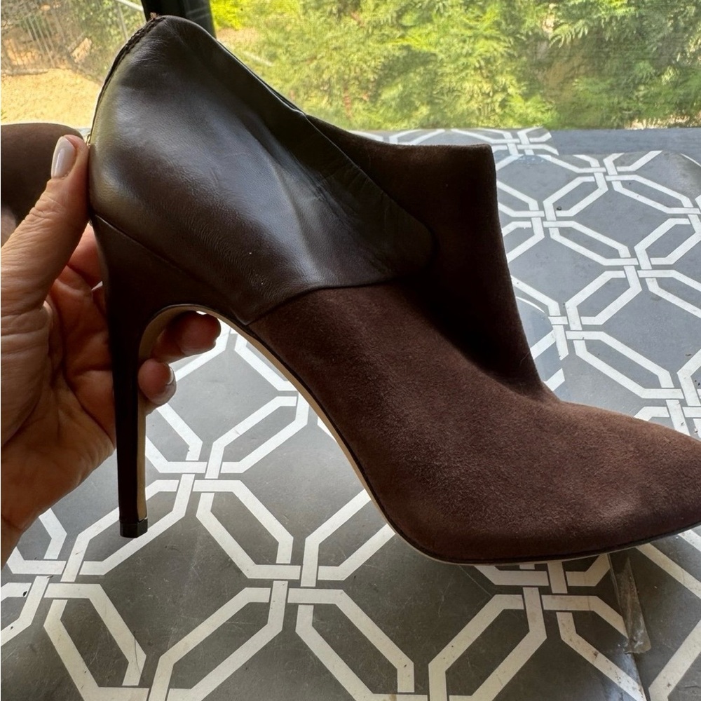 Elegant Sam Edelman  Brown Stiletto Ankle Boots